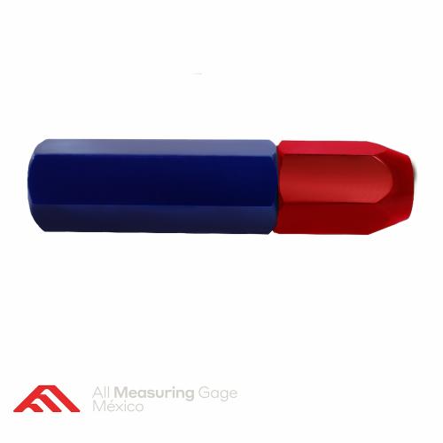 Reversible handle / mangos – single end (S.E.) centro azul-capuchón rojo