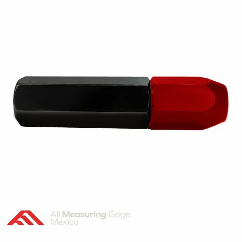 Reversible handle / mangos – single end (S.E.) centro negro-capuchón rojo