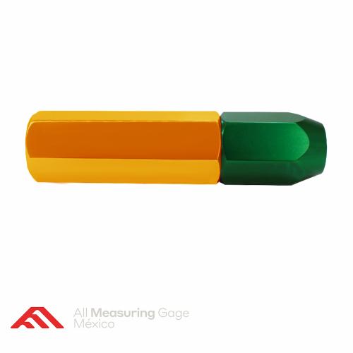 Reversible handle / mangos – single end (S.E.) centro amarillos-capuchón verde