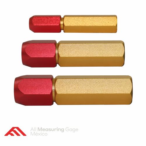 Reversible handle/mangos – single end (S.E.) rango amplio – centro amarillo- rojo